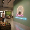 Pet Shop Neon Sign Custom, Name LED Light, Dog Grooming Storefront Wall Decor