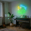 Piano Neon Sign Custom, Name LED Light, Piano Bar Music Room Studio Wall Decor