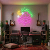 Piano Neon Sign Custom, Name LED Light, Piano Bar Music Room Studio Wall Decor