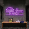 Pickleball Neon Sign Custom, Name Paddle LED Light, Sports Room Decor