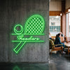 Pickleball Neon Sign with Name, Custom Paddle LED Light, Sports Decor