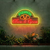 Pizza Neon Sign Custom, Name Slice LED Light, Pizzeria Shop Kitchen Wall Decor