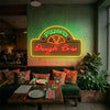 Pizza Neon Sign Custom, Name Slice LED Light, Pizzeria Shop Kitchen Wall Decor