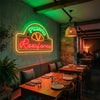 Pizza Neon Sign Custom, Name Slice LED Light, Pizzeria Shop Kitchen Wall Decor