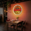 Pizzeria Neon Sign Custom, Name Pizza LED Light, Pizza Shop Kitchen Wall Decor