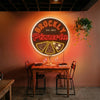 Pizzeria Neon Sign Custom, Name Pizza LED Light, Pizza Shop Kitchen Wall Decor