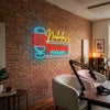 Podcast Neon Sign Custom, Name Mic LED Light, Podcast Studio Recording Decor
