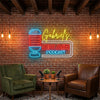 Podcast Neon Sign Custom, Name Mic LED Light, Podcast Studio Recording Decor