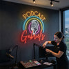 Podcast Neon Sign Custom, Name Mic LED Light, Podcast Studio Wall Decor Gift