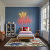 Princess Neon Sign with Name, Custom Crown LED Light, Girls Room Decor