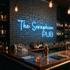 Pub Neon Sign Custom, Name Block Letter LED Light, Home Bar Decor