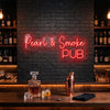 Pub Neon Sign Custom, Name Block Letter LED Light, Home Bar Decor