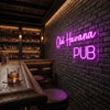 Pub Neon Sign Custom, Name Block Letter LED Light, Home Bar Decor