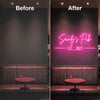 Pub Neon Sign Custom, Name Est Date LED Light, Home Bar Wall Decor