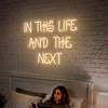 Quote Neon Sign Custom, Couple Names Heart LED Light, Bedroom Wall Decor
