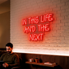 Quote Neon Sign Custom, Couple Names Heart LED Light, Bedroom Wall Decor