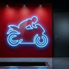 Racing Motorbike Neon Light Sign - Personalized Sport Bike Blue