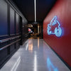 Racing Motorbike Neon Light Sign - Personalized Sport Bike Blue