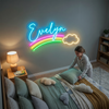 Rainbow Neon Sign Custom, Name Cloud LED Light, Kids Room Wall Decor
