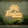 Restaurant Neon Sign Custom, Name LED Light, Cafe Diner Storefront Wall Decor