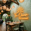Restaurant Neon Sign Custom, Name LED Light, Cafe Diner Storefront Wall Decor
