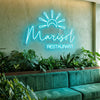 Restaurant Neon Sign Custom, Name LED Light, Cafe Diner Storefront Wall Decor