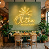 Restaurant Neon Sign Custom, Name LED Light, Cafe Diner Storefront Wall Decor