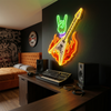Rock Music Neon Sign Custom, Guitar LED Light, Music Room Band Wall Decor