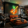 Rock Music Neon Sign Custom, Guitar LED Light, Music Room Band Wall Decor
