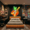 Rock Music Neon Sign Custom, Guitar LED Light, Music Room Band Wall Decor