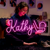 School Neon Sign Custom, Name Desk Lamp LED Light, Kids Room Decor