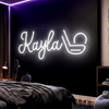 School Neon Sign Custom, Name Desk Lamp LED Light, Kids Room Decor