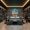 Shoe Shop Neon Sign Custom, Name Sneaker LED Light, Sneaker Store Wall Decor