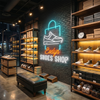 Shoe Shop Neon Sign Custom, Name Sneaker LED Light, Sneaker Store Wall Decor