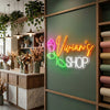 Shop Neon Sign Custom, Business Name LED Light, Boutique Storefront Wall Decor