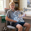 Soccer Jersey Neon Sign Custom, Name Number LED Light, Boys Room Decor