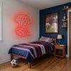Soccer Jersey Neon Sign Custom, Name Number LED Light, Boys Room Decor