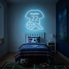 Soccer Jersey Neon Sign Custom, Name Number LED Light, Boys Room Decor