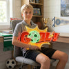 Soccer Neon Sign Custom, Goal LED Light, Kids Bedroom Wall Sports Decor Gift