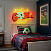 Soccer Neon Sign Custom, Goal LED Light, Kids Bedroom Wall Sports Decor Gift