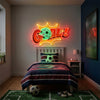 Soccer Neon Sign Custom, Goal LED Light, Kids Bedroom Wall Sports Decor Gift
