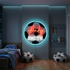 Soccer Neon Sign Custom, Name Ball Badge LED Light, Kids Room Wall Decor