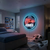 Soccer Neon Sign Custom, Name Ball Badge LED Light, Kids Room Wall Decor