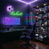 Soccer Neon Sign Custom, Name Ball LED Light, Kids Bedroom Wall Decor Gift