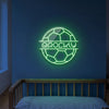 Soccer Neon Sign with Name, Custom Ball LED Light, Boys Room Decor