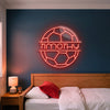 Soccer Neon Sign with Name, Custom Ball LED Light, Boys Room Decor