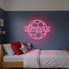 Soccer Neon Sign with Name, Custom Ball LED Light, Boys Room Decor