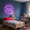 Soccer Neon Sign with Name, Custom Ball LED Light, Boys Room Decor