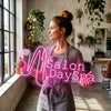 Spa Neon Sign Custom, Name LED Light, Day Spa Salon Storefront Wall Decor