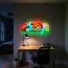 Sports Neon Sign Personalized, Name Ball LED Light, Boys Game Room Wall Decor